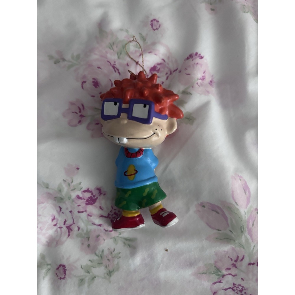 Rugrats Chuckie Finster Vinyl Figure Toy Hanging Ornament  Nickelodeon Retro 90